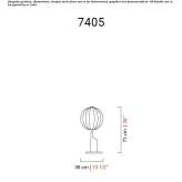 Venetian crystal table lamp Rouans