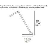 Adjustable metal desk lamp Steeton