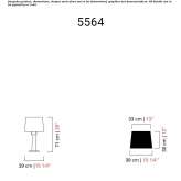 Venetian crystal table lamp Nowogard