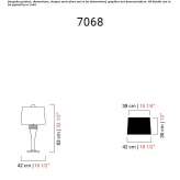 Venetian crystal table lamp Meze