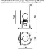 Metal LED table lamp Borzeta