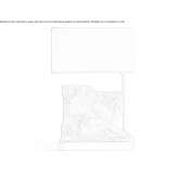 Porcelain table lamp Santed