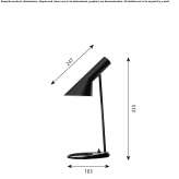 Steel table lamp Insheim