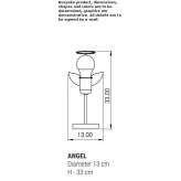 Ręcznie robiona metalowa lampa stołowa Hueyapa