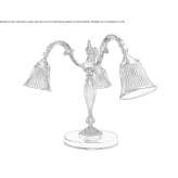 Brass table lamp Kalety
