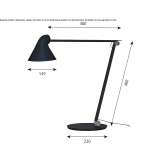 Adjustable LED table lamp Rumford