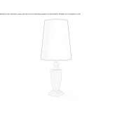 Wooden table lamp Glimmen