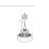 Resin table lamp Wirges