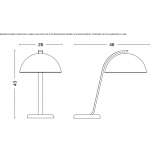 Aluminiowa lampa stołowa LED Dufftown