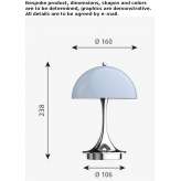 Metal LED table lamp Poiana