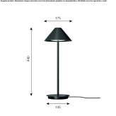 Aluminum LED table lamp Sienno