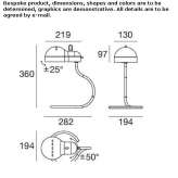 Metal table lamp Raeren