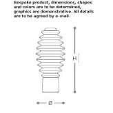 LED table lamp made of blown glass Alfta