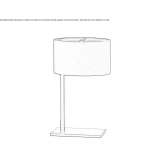 Steel LED table lamp Wrawby