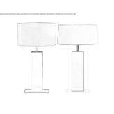 LED table lamp made of steel and wood Pankovka