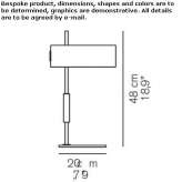 Metal table lamp Zogno