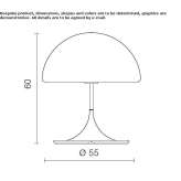 Methacrylate table lamp Bossico