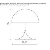 Lampa stołowa z metakrylanu Bossico