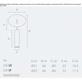 Aluminum LED table lamp Zglobien