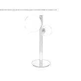 Metal LED table lamp Uvalde