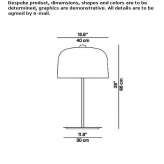 LED table lamp made of polymer Gedikler