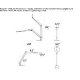 Regulowana aluminiowa lampa stołowa LED Tradate