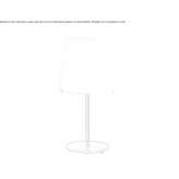 Table lamp made of glass and metal Tuturano