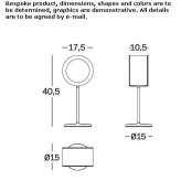 LED table lamp with dimmer Zabbar