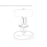 LED table lamp made of Murano glass Orune