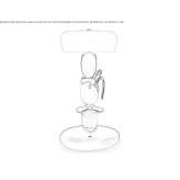 Lampa stołowa LED ze szkła Murano Orune