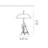 Szklana lampa stołowa ze ściemniaczem Stavelot