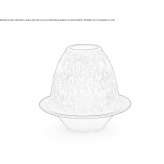 Bezprzewodowa porcelanowa lampa stołowa Kamyanka