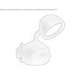 Lampa stołowa z polietylenu Rabla