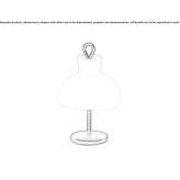 Lampa stołowa ze szkła i stali Autun