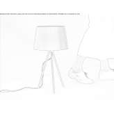 Table lamp in metal and fabric Uvalde