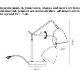 Adjustable desk lamp with fixed arm Rejowiec