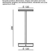 Aluminum LED table lamp Banzano