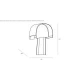 Aluminum table lamp Aricak