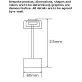 LED table lamp made of borosilicate glass, rechargeable Montiel