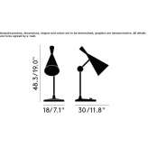 Adjustable brass LED table lamp Gergei