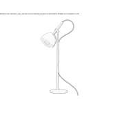 Adjustable brass LED table lamp Werben