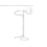 Adjustable LED desk lamp in glass and steel Exloo