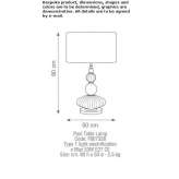 Murano glass table lamp Birchis