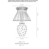 Porcelain table lamp Cancale