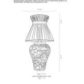Handmade porcelain table lamp Rassvet
