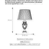 Handmade porcelain table lamp Ljubecna