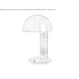 Lampa stołowa z mosiądzu, brązu i kryształu górskiego Ayutla