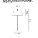 Wireless metal LED table lamp Beloeil