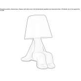 Bezprzewodowa lampa stołowa LED z poliwęglanu Scawby