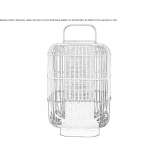 Bamboo table lamp Hendaye